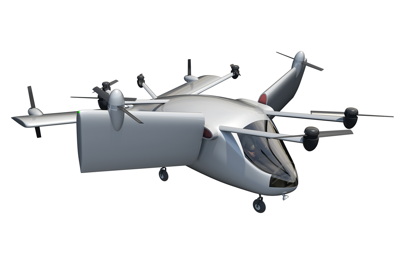 Mini-Bee TR2 hybrid-electric VTOL emergency medical service tandem tilt-wing concept design aircraft Mini-Bee TR2 hybrid-electric VTOL emergency medical service tandem tilt-wing concept design aircraft